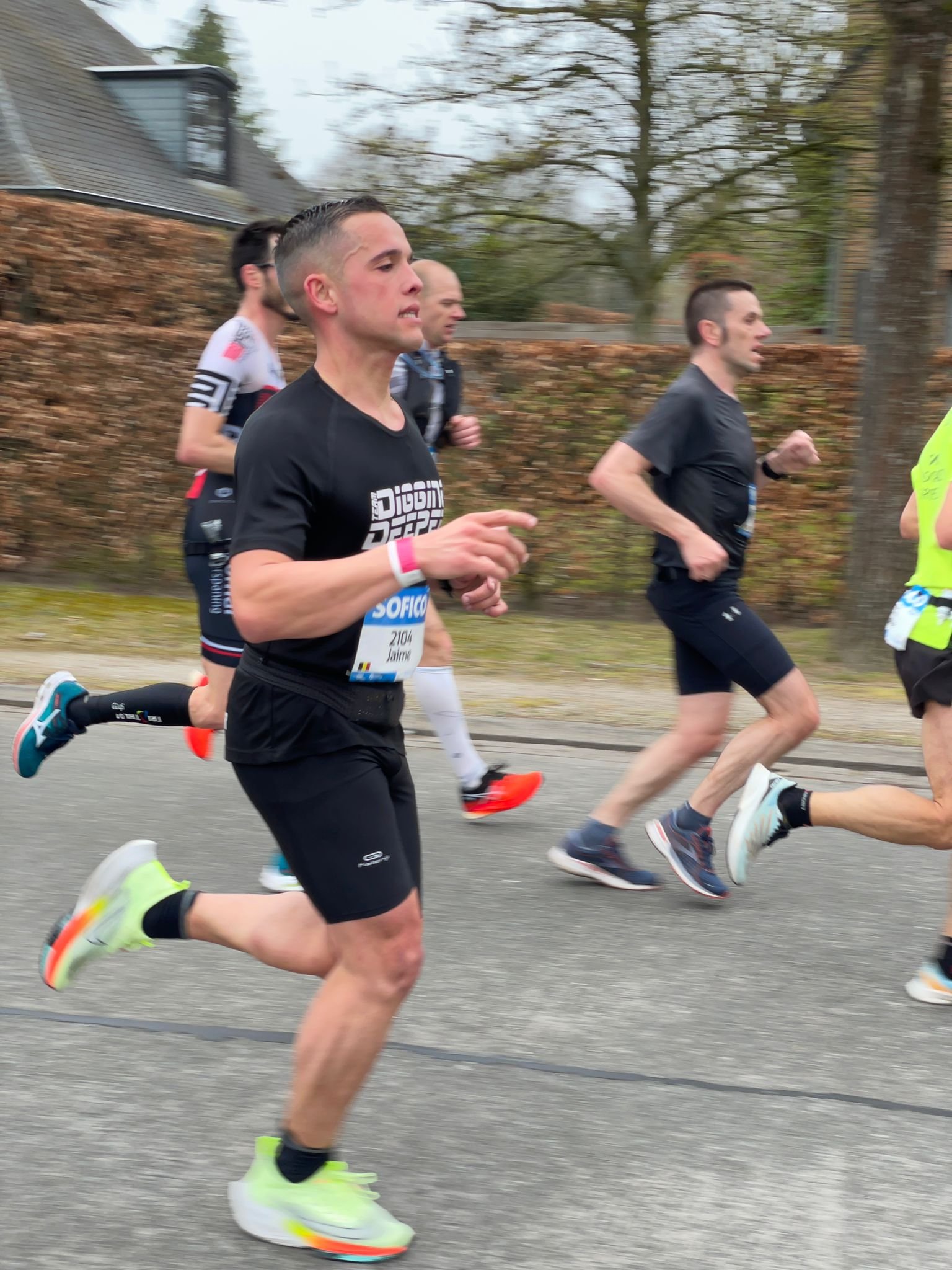 Jaime op weg naar een sterke marathonprestatie